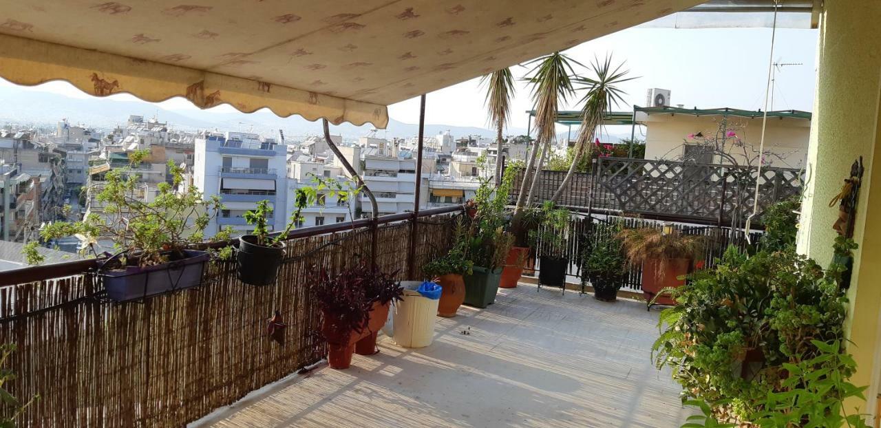 Penthouse Balcony Close To Acropolis Lägenhet Aten Exteriör bild