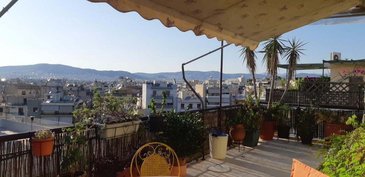 Penthouse Balcony Close To Acropolis Lägenhet Aten Exteriör bild