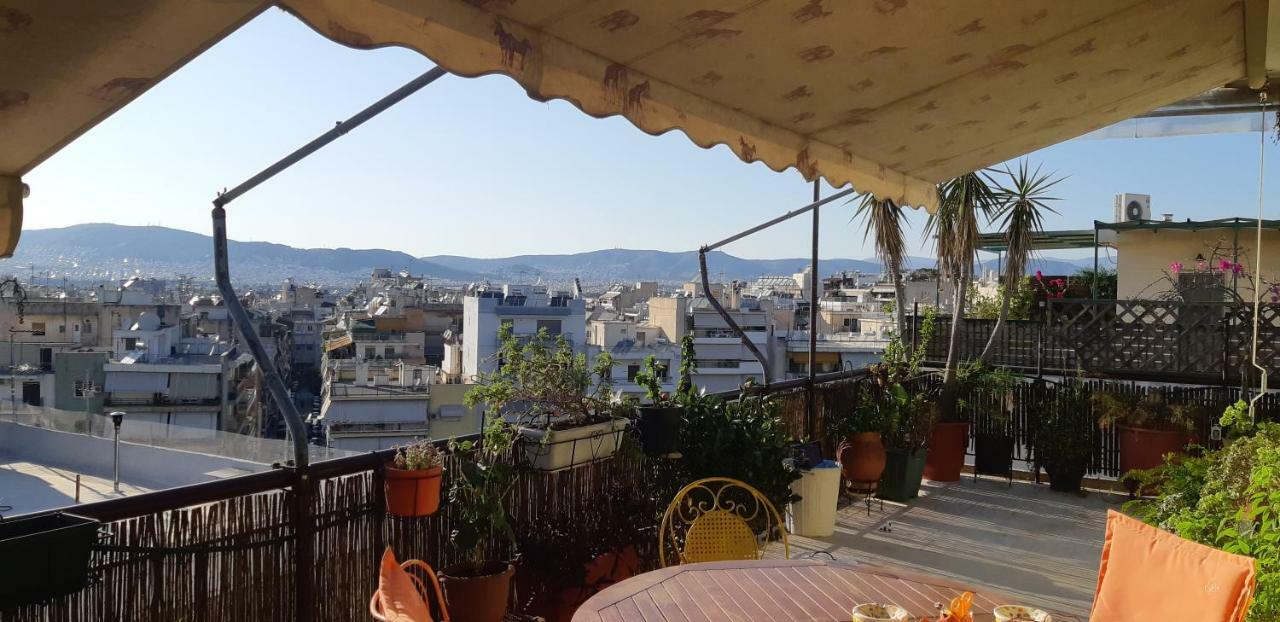 Penthouse Balcony Close To Acropolis Lägenhet Aten Exteriör bild